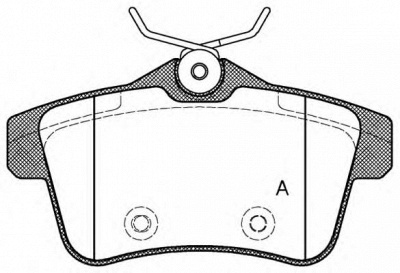 OPEN PARTS bpa141800 -  Комплект тормозных колодок, дисковый тормоз